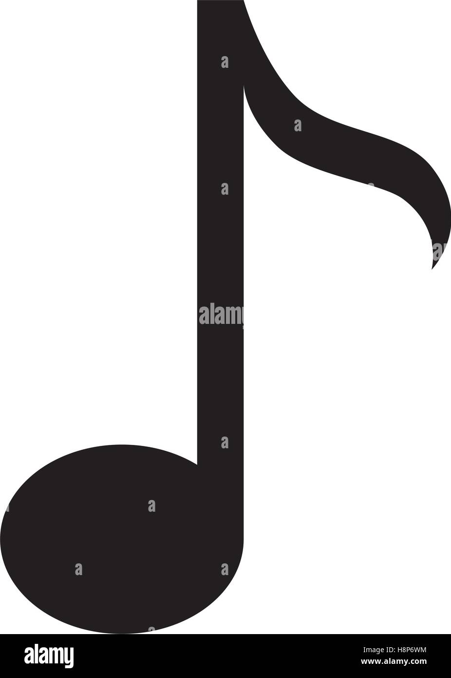 music note isolated icon vector illustration design Stock Vector Image ...
