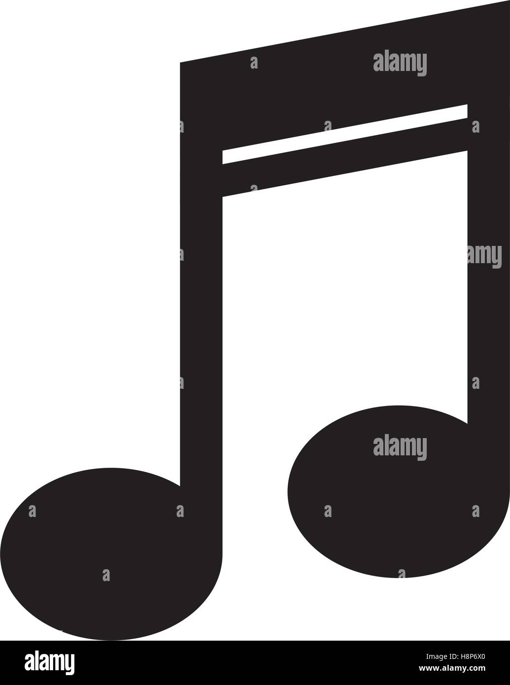 music note isolated icon vector illustration design Stock Vector Image ...