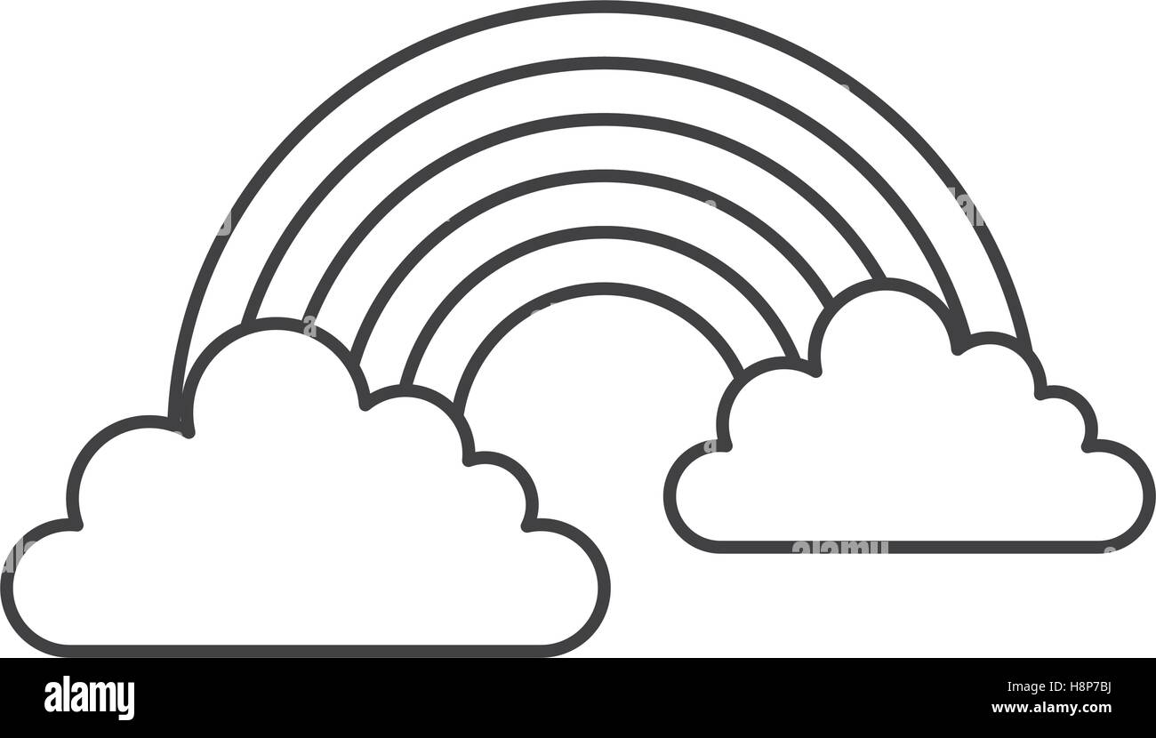 cute rainbow isolated icon vector illustration design Stock Vector ...