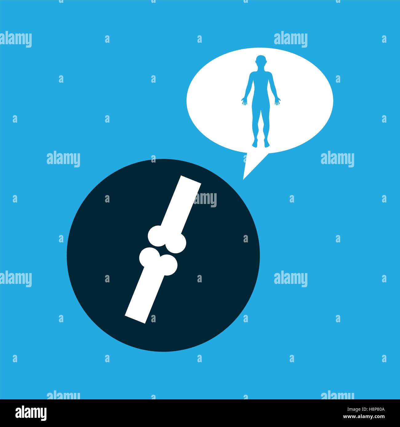 silhouette man with bones body icon vector illustration eps 10 Stock ...