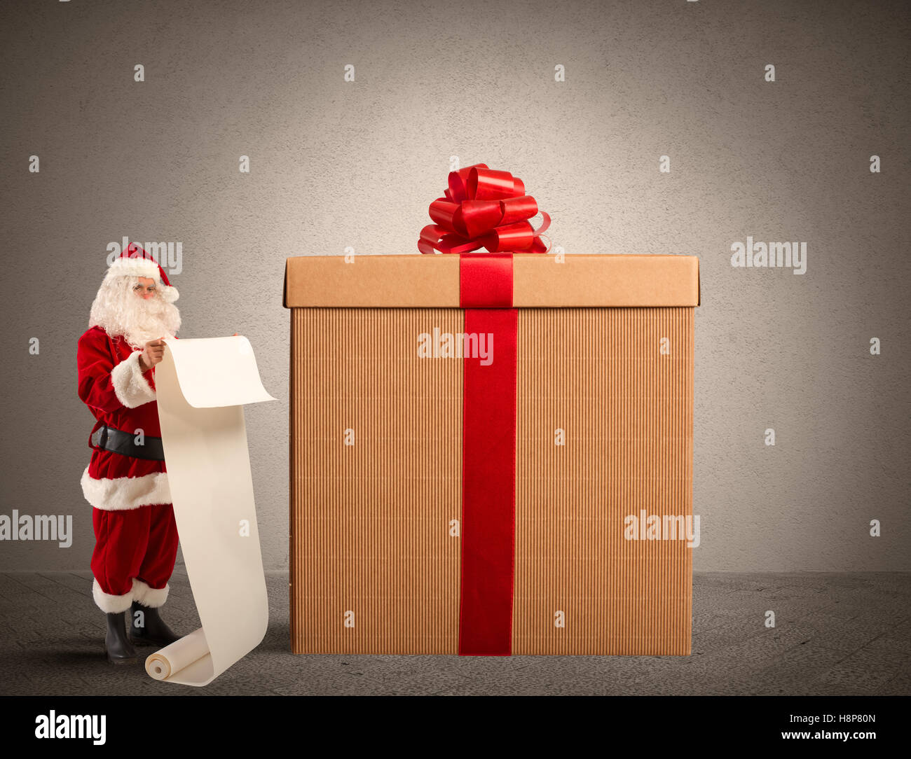 Santa Claus Delivering Gifts High Resolution Stock Photography and