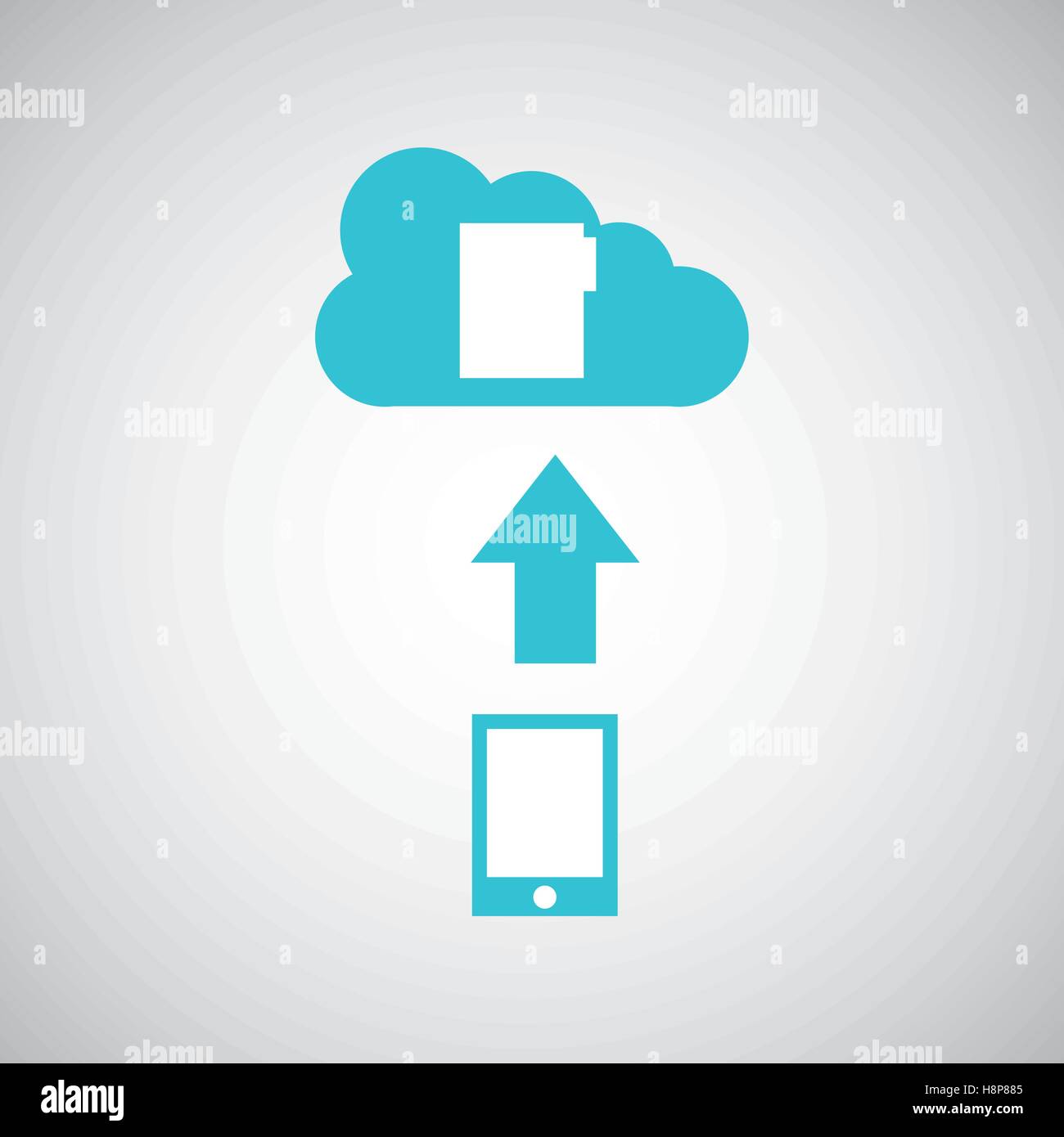 device transfer cloud file folder vector illustration eps 10 Stock ...