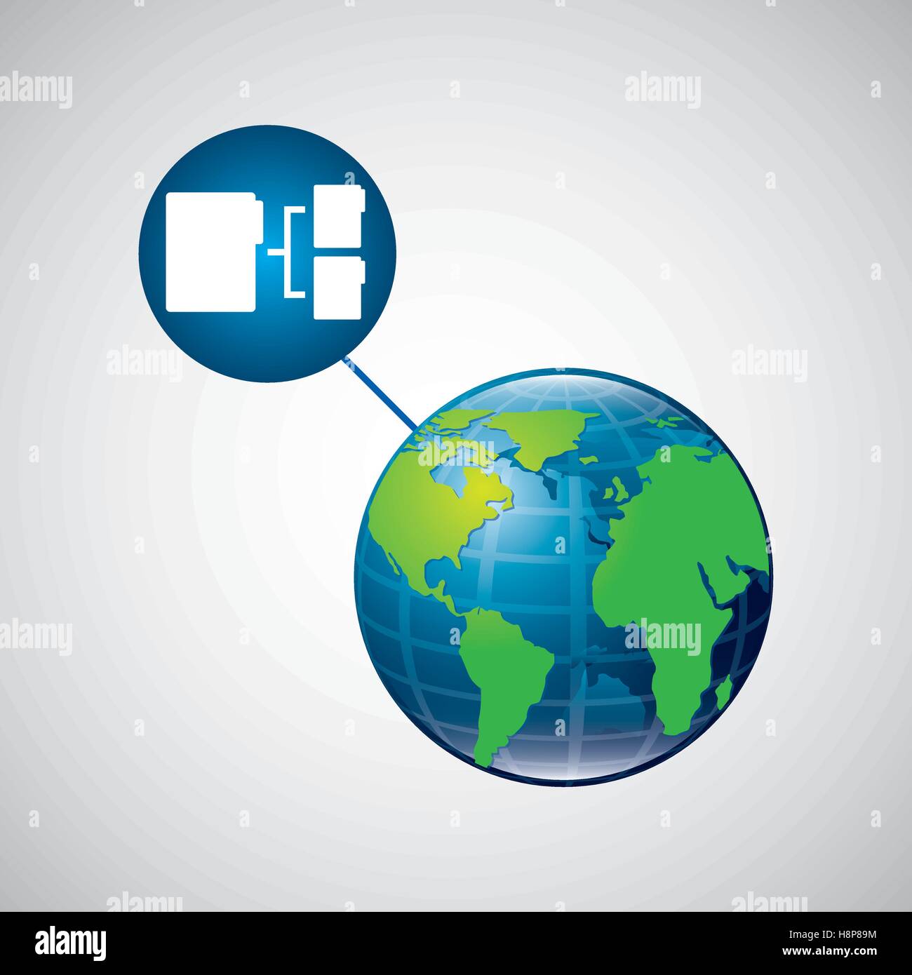 globe world connection data transfer service vector illustration eps 10 Stock Vector Image & Art