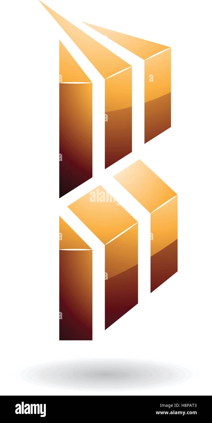 Design Concept of a Colorful Abstract Icon of Letter B, Vector ...