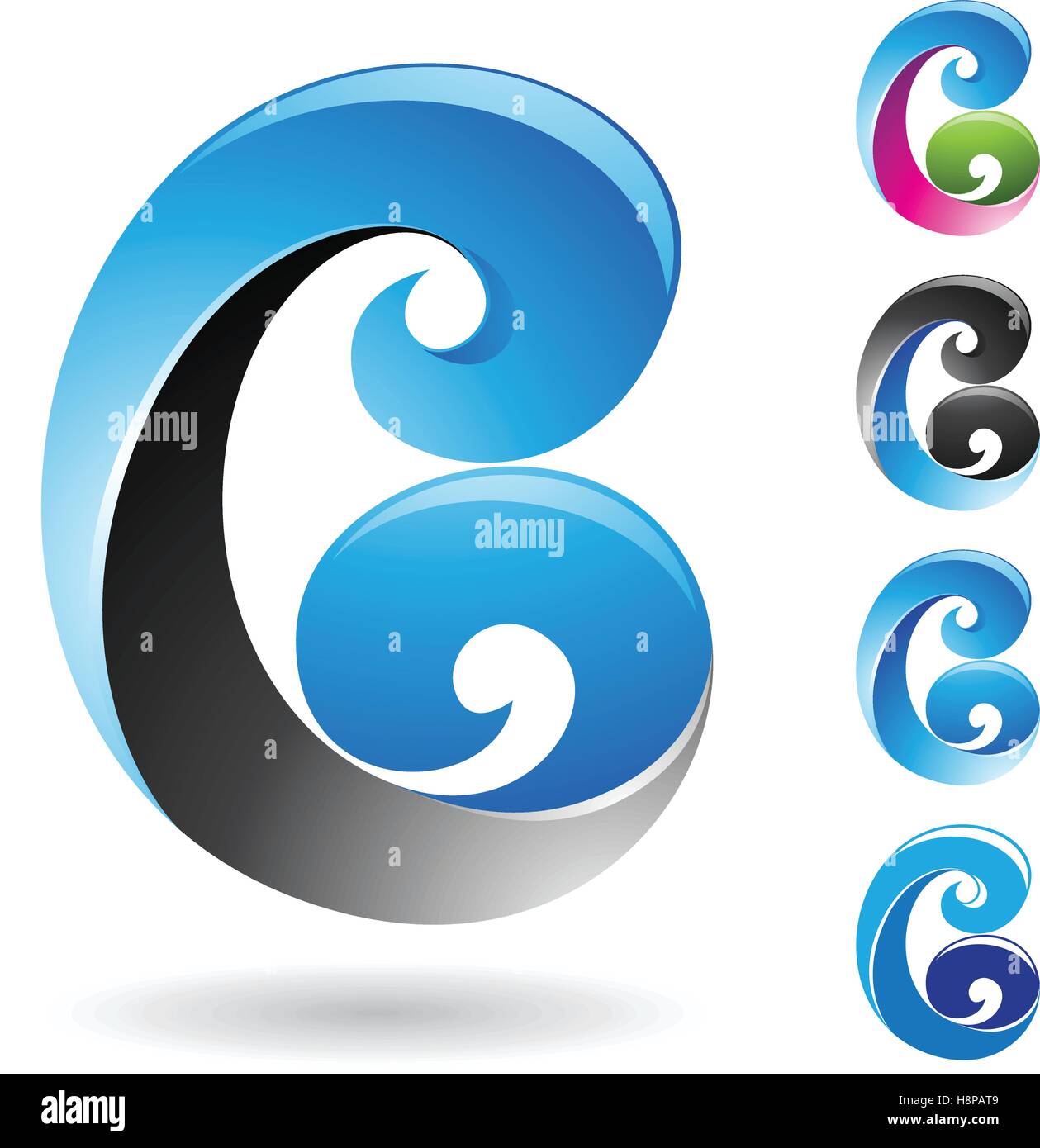 Design Concept of a Abstract Icon of Letter B, Vector Illustration ...