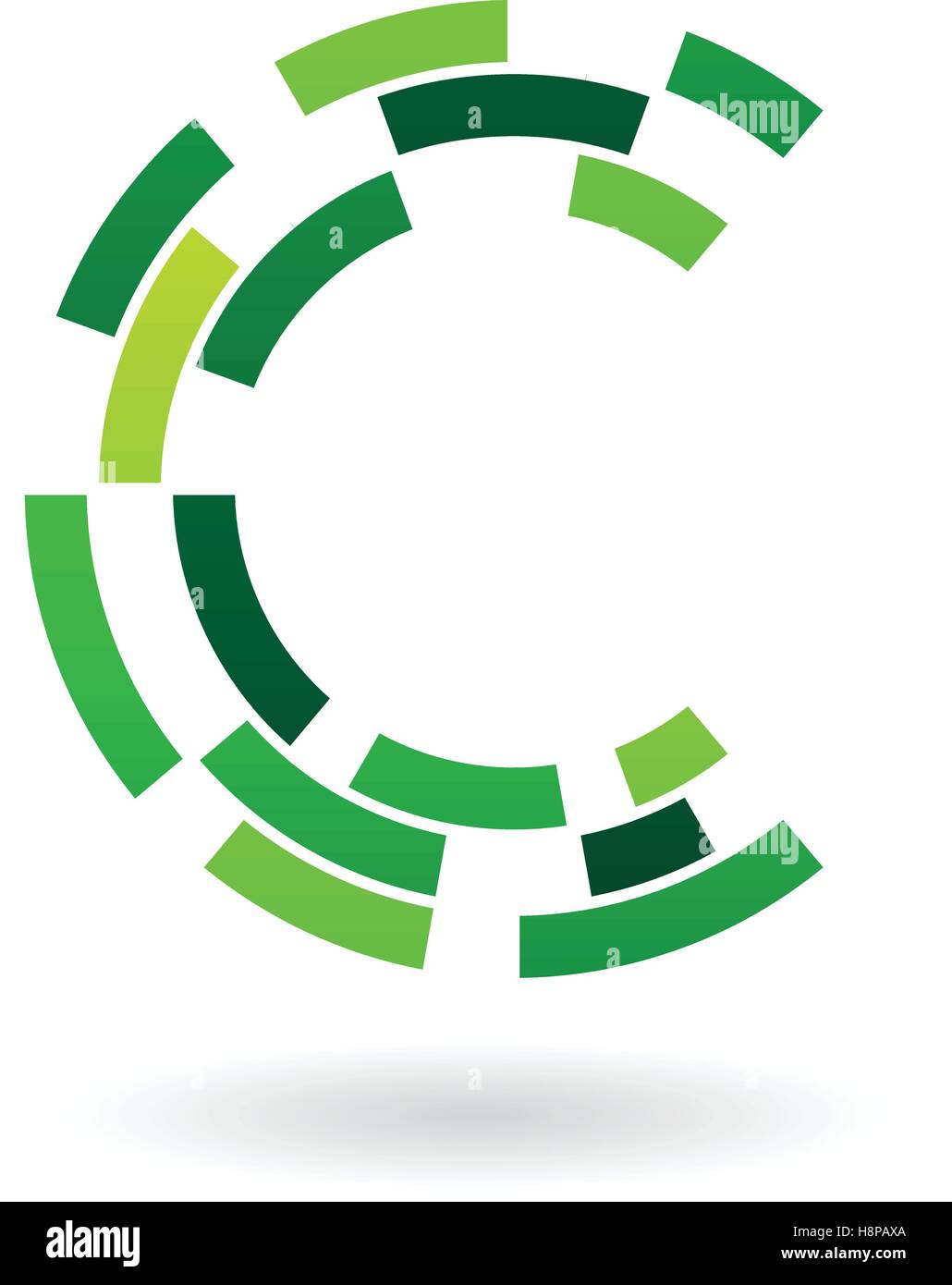 Design Concept of a Abstract Icon of Letter C, Vector Illustration ...