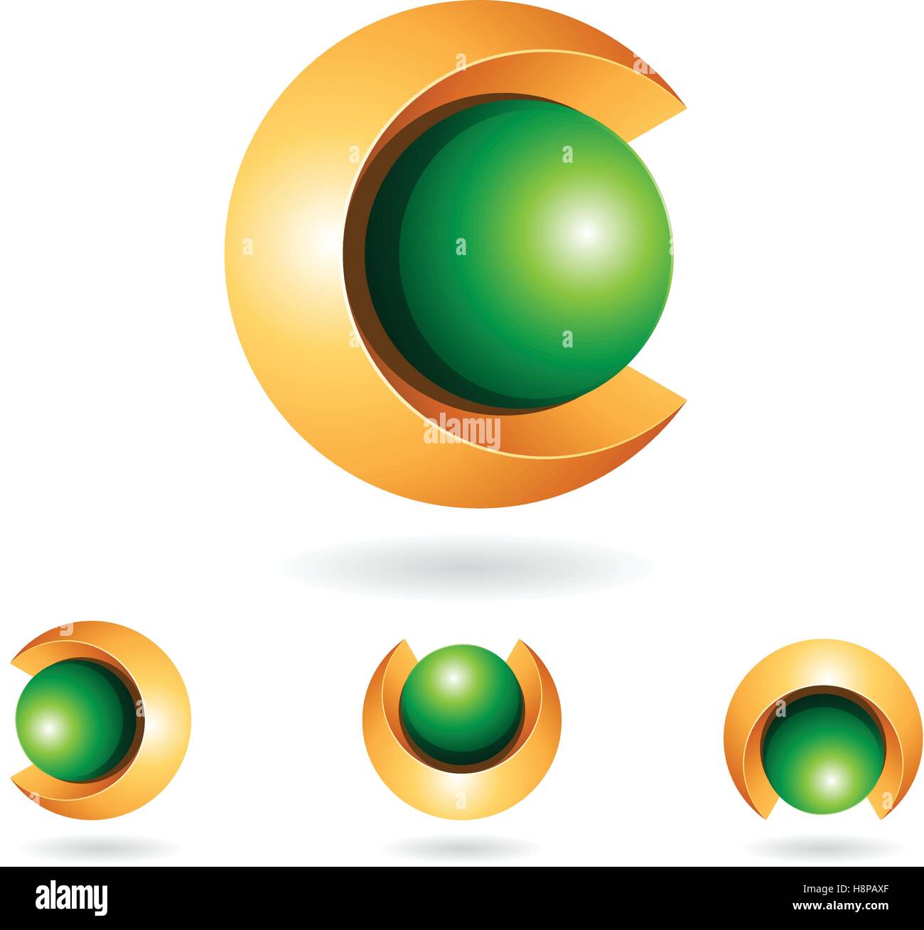 Design Concept of a Abstract Icon of Letter C, Vector Illustration ...