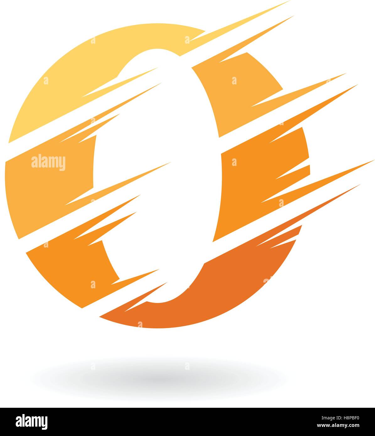 Design Concept of an Abstract Icon of Letter O, Vector Illustration ...