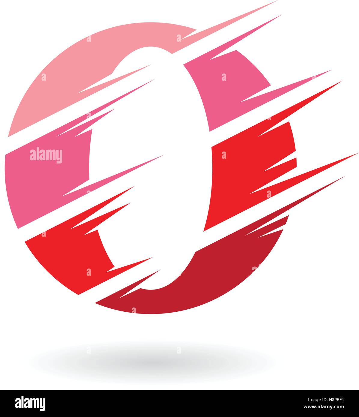 Design Concept of an Abstract Icon of Letter O, Vector Illustration ...