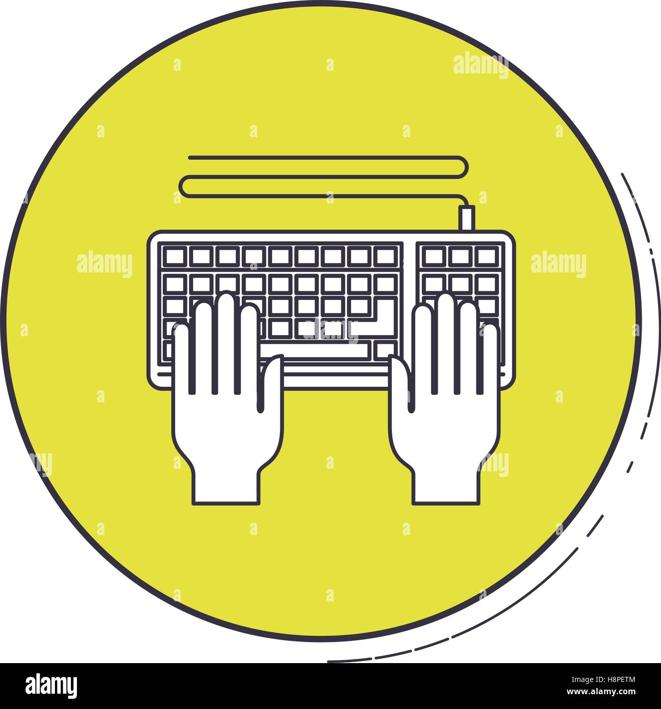 Keyboard icon. Device gadget technology and electronic theme. Isolated ...