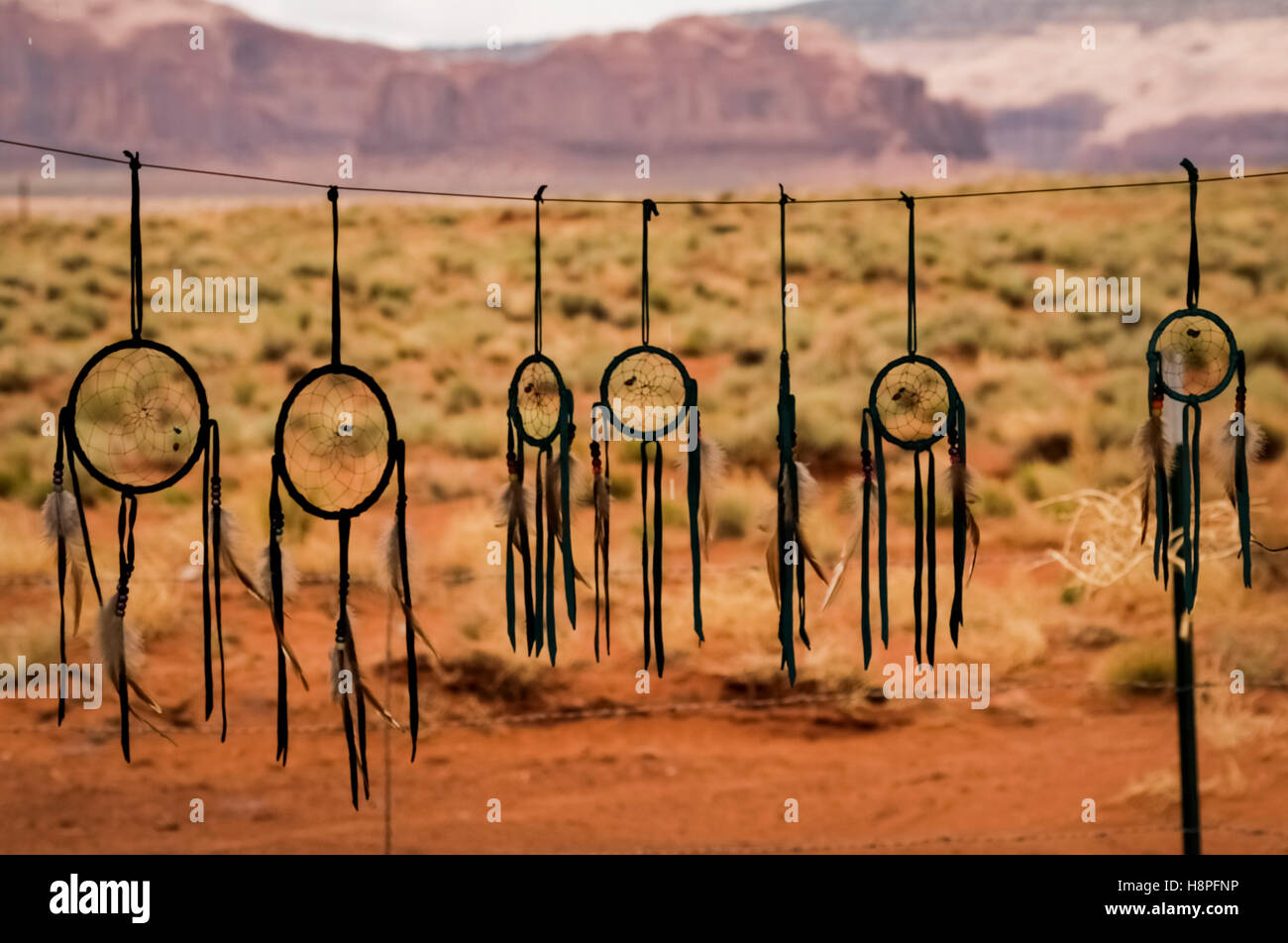 Monument Valley, Utah, United States. Native American dream catchers