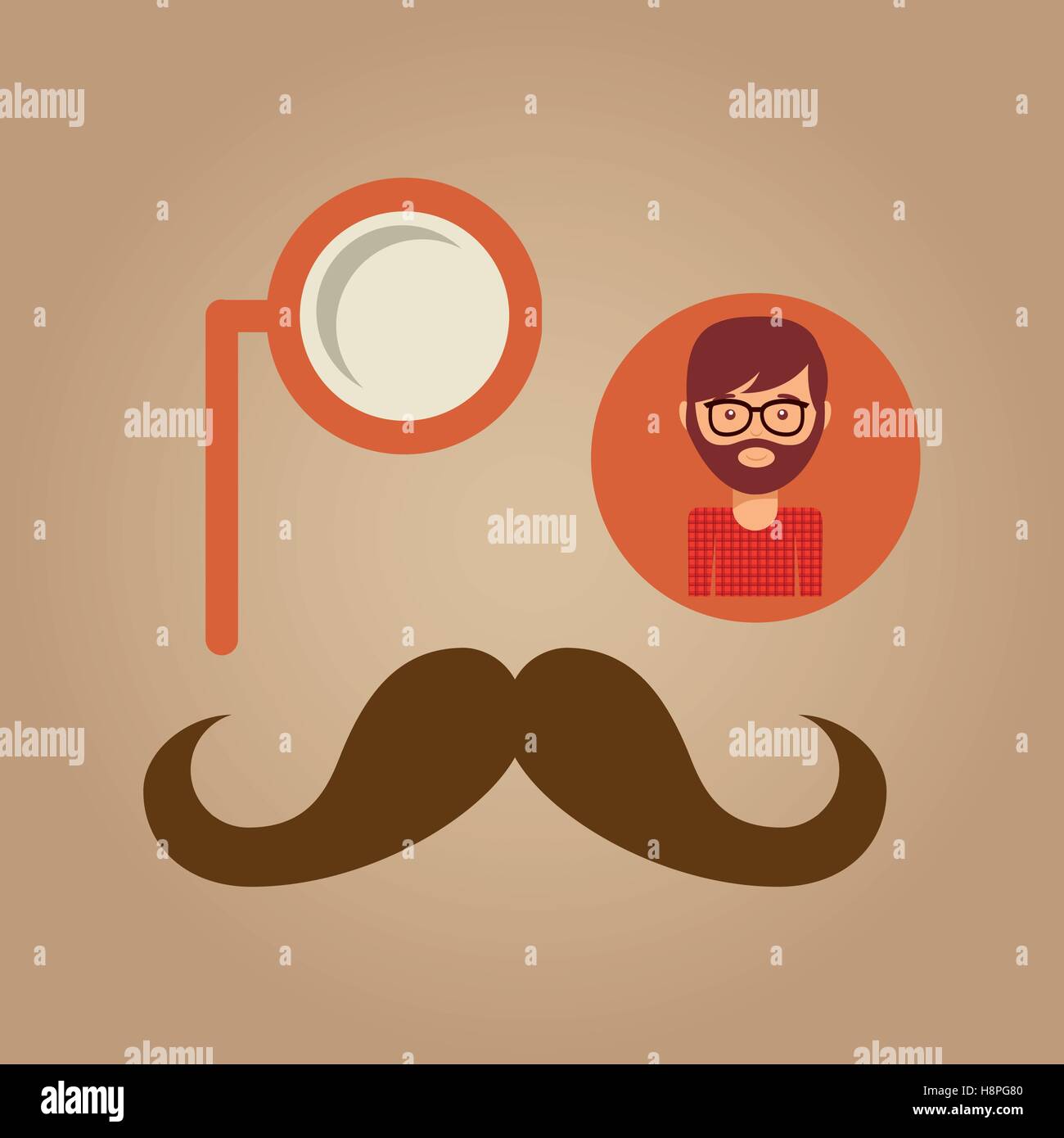 Man in hipster style - vector illustration Stock Vector Image & Art - Alamy