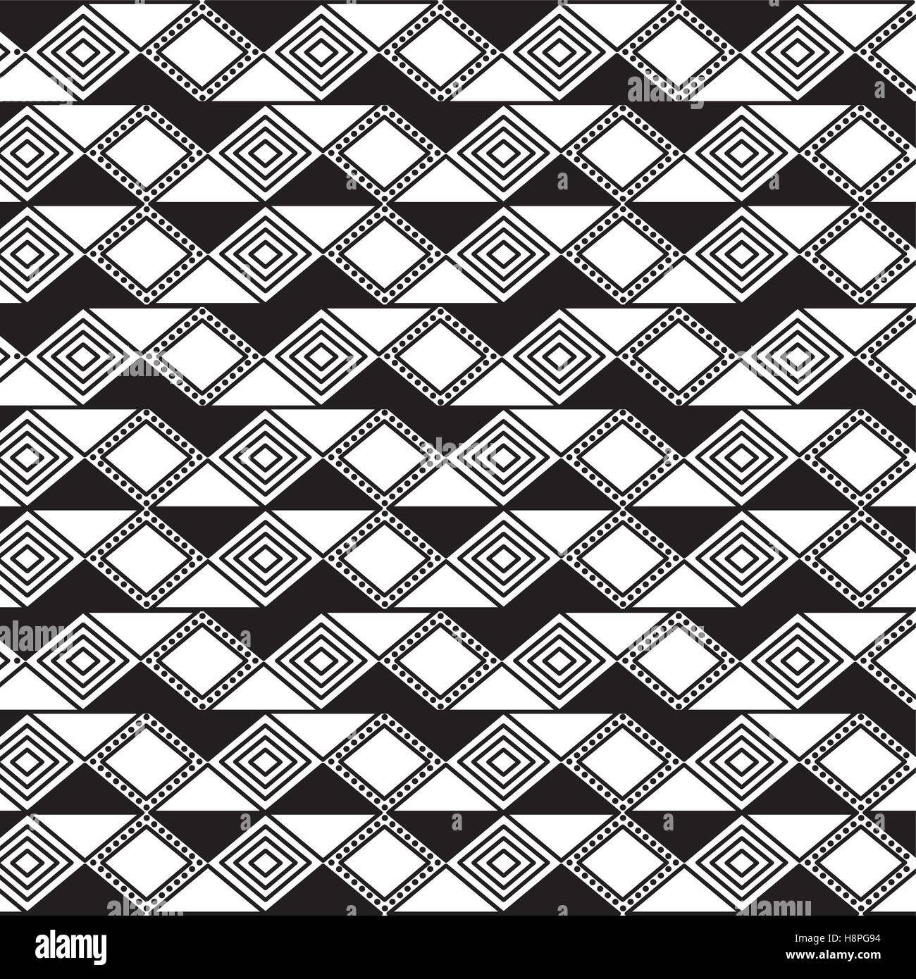Boho style black and white background design. Bohemic decoration ...