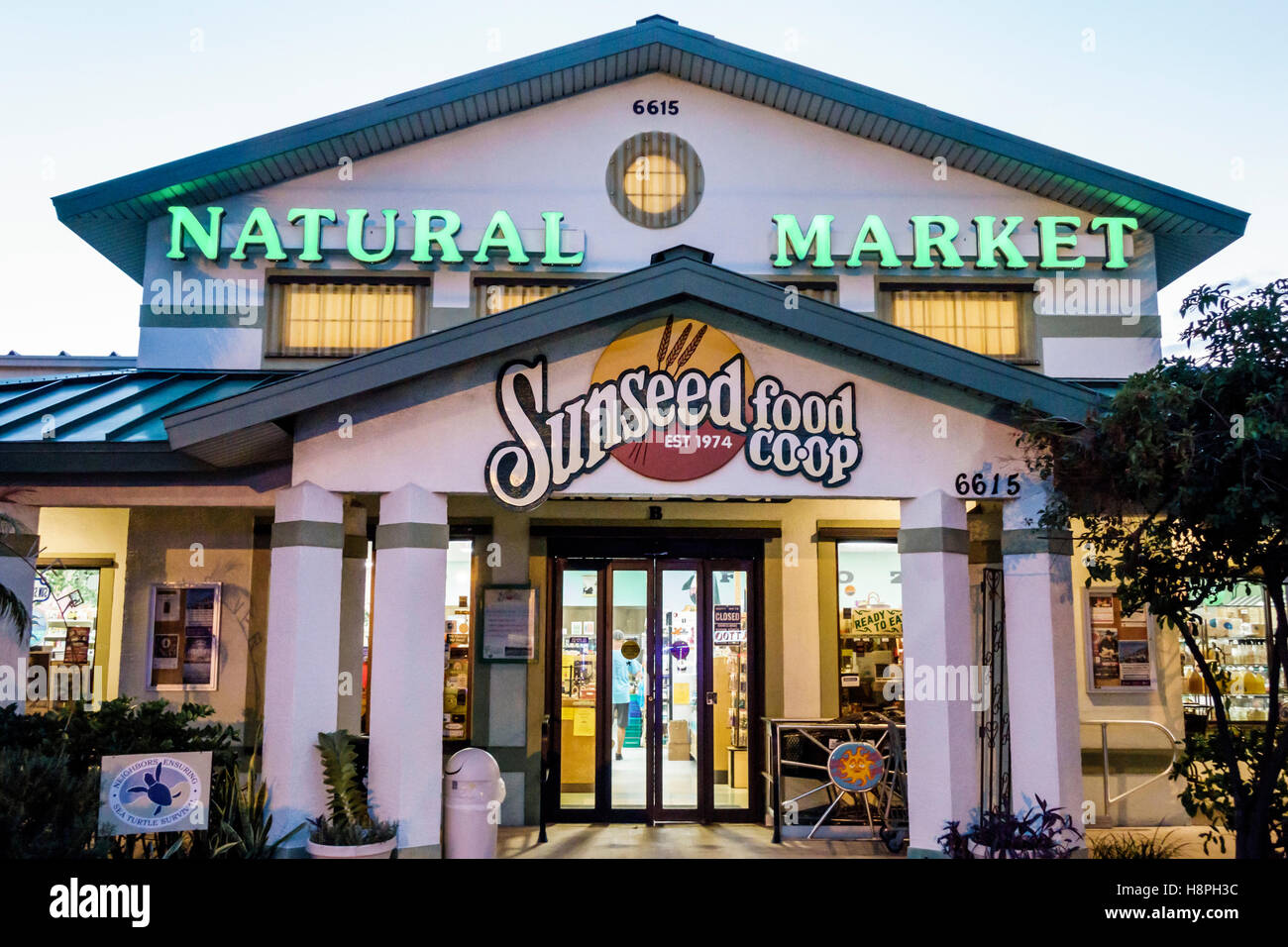 Florida Cape Canaveral,Sunseed Food Co-op,natural market,grocery store,supermarket,FL161025114 Stock Photo