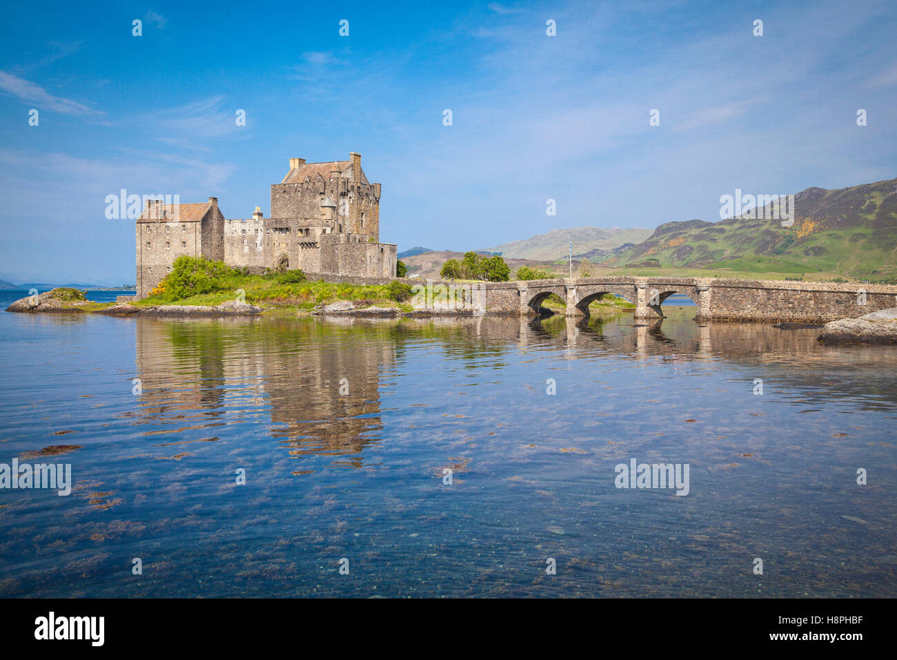 Eilean Donan Castle, Loch Duich, Highlands, Scotland Stock Photo