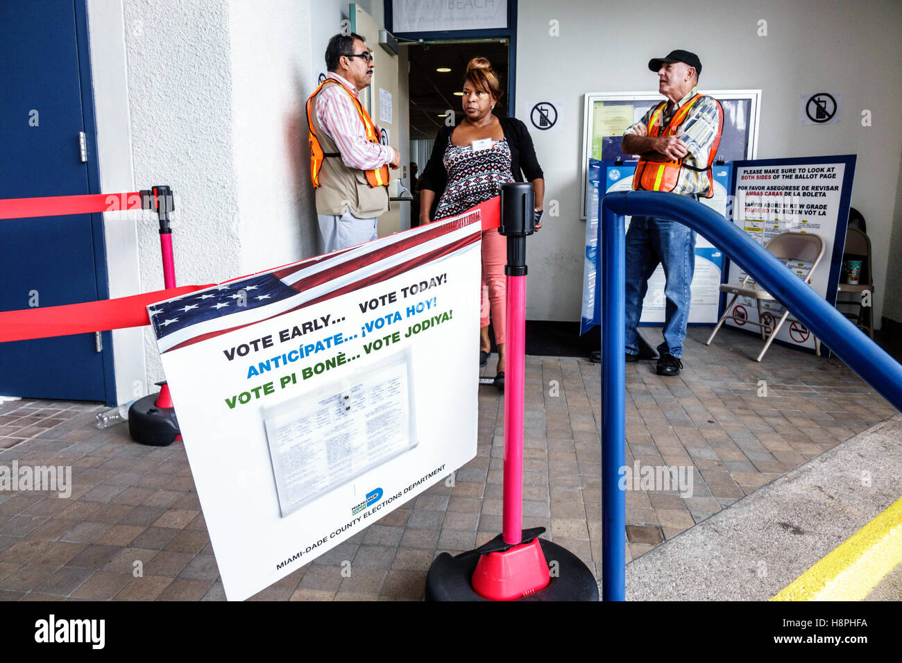 Miami Beach Florida,polling place,station,presidential elections,early