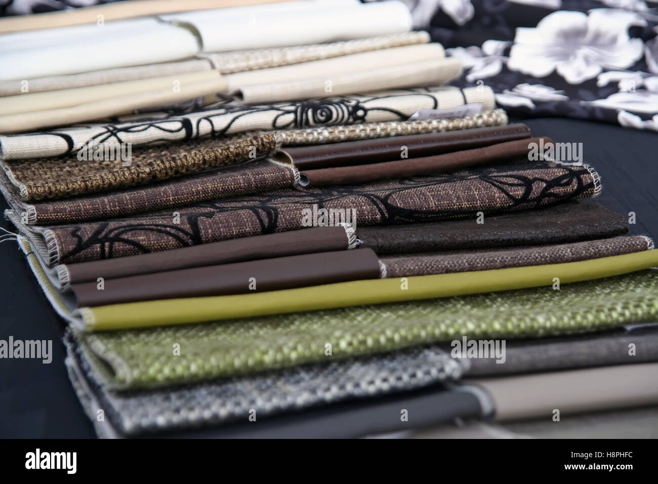Furniture fabric sample. Furniture textile sample Stock Photo Alamy