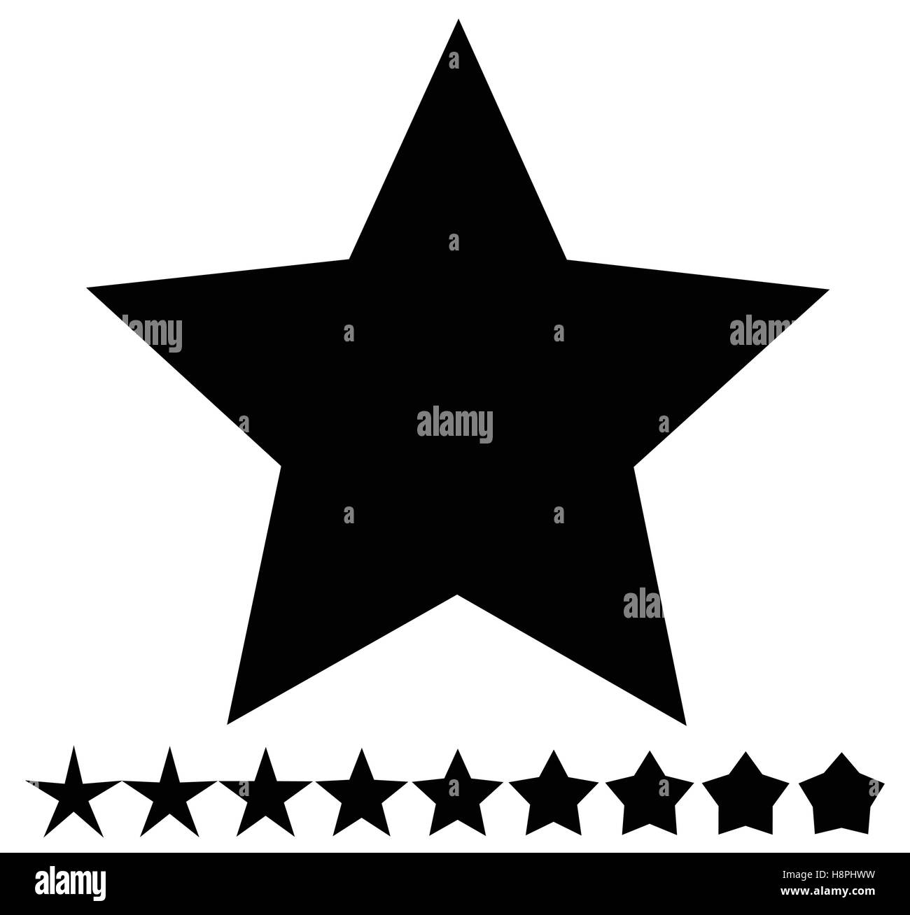 Star shape with thin and thick versions Star icon, star symbol Stock