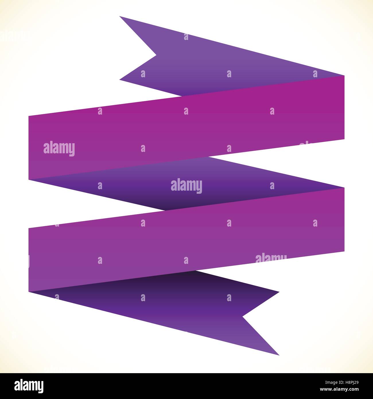 3d double banner / ribbon design element. Banner shape isolated on