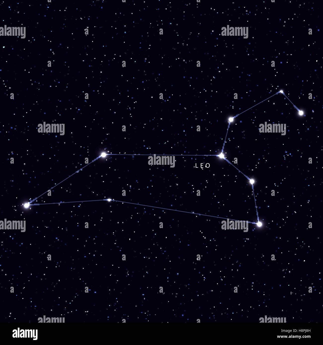 Leo constellation map High Resolution Stock Photography and Images Alamy