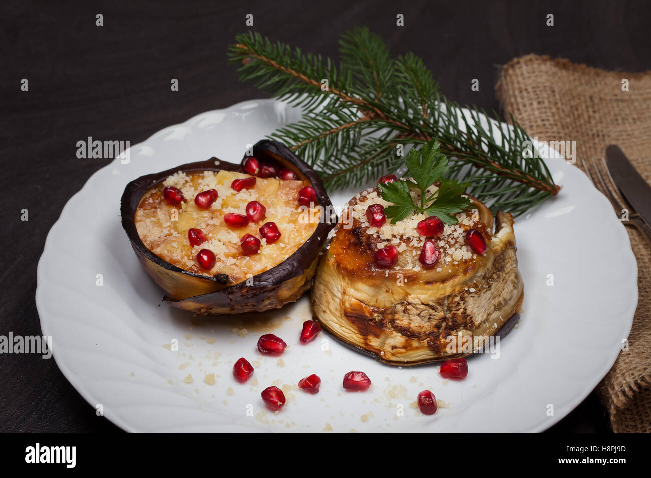 Vegetarian Christmas Dish Stock Photo Alamy