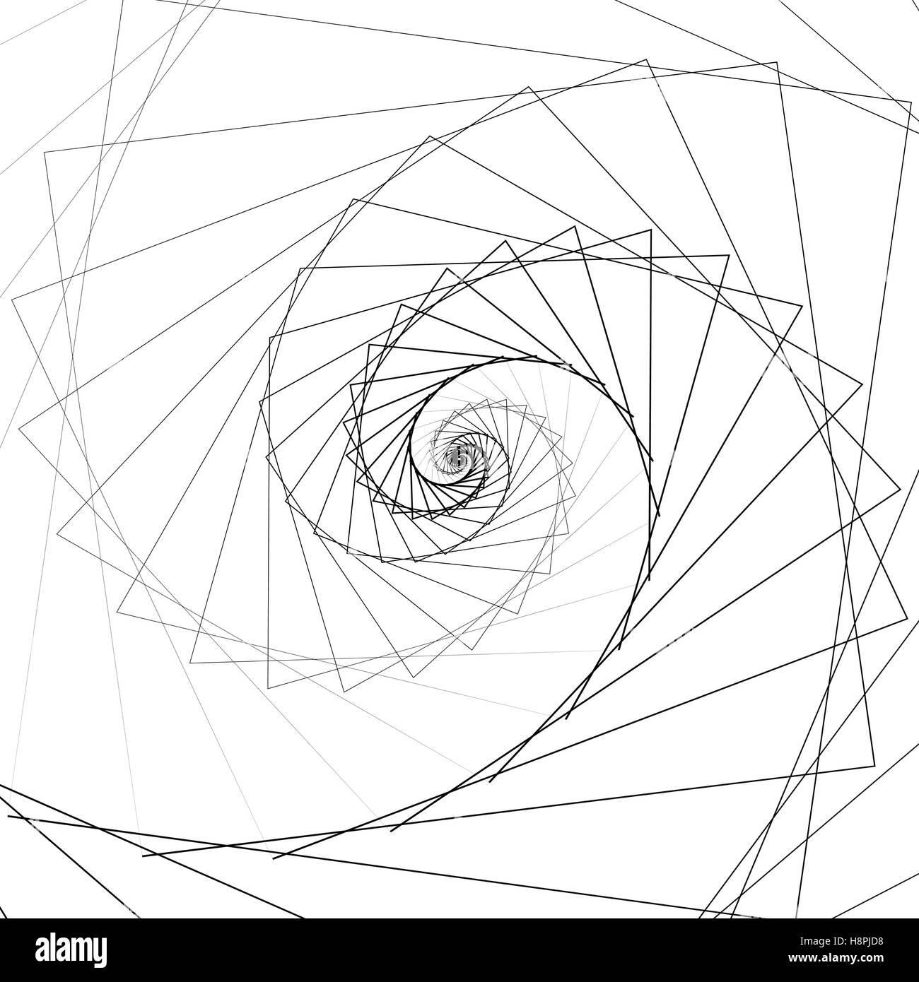 Ripple pattern with concentric squares - Circular geometric background ...