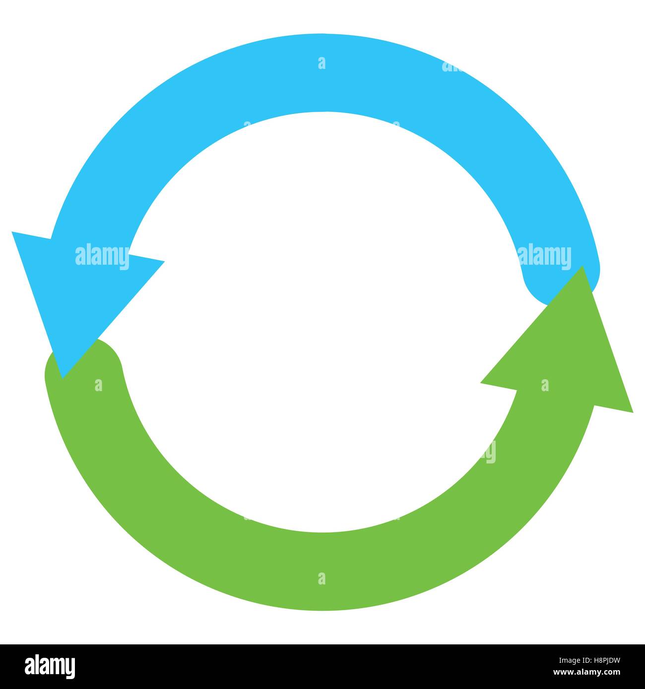 Blue and green circular arrow symbol / icon Stock Vector Image & Art ...