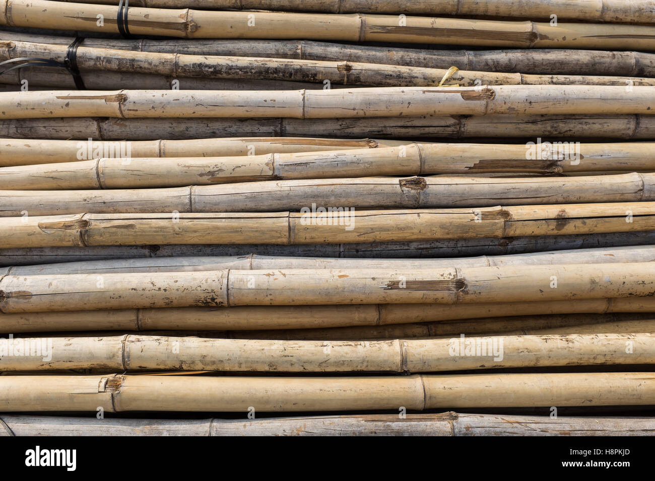 Construction material bamboo Stock Photo