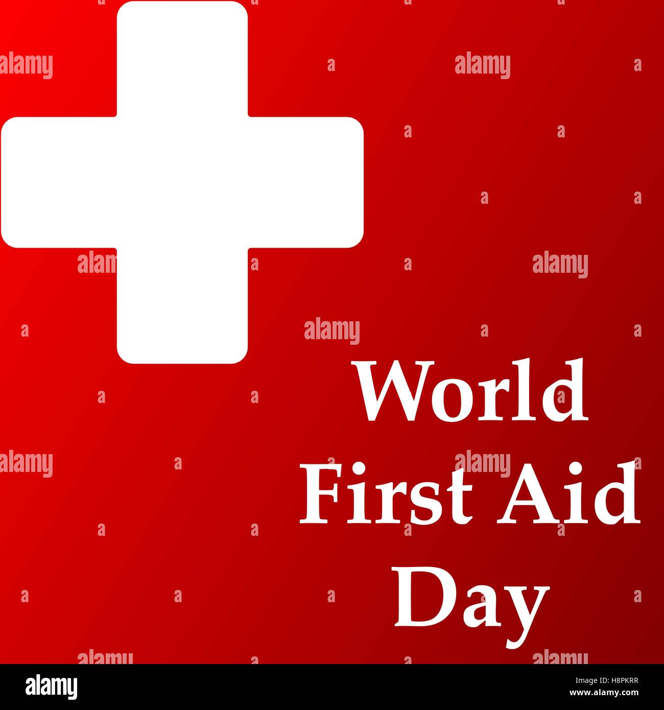 creative vector abstract for World First Aid Day with nice and
