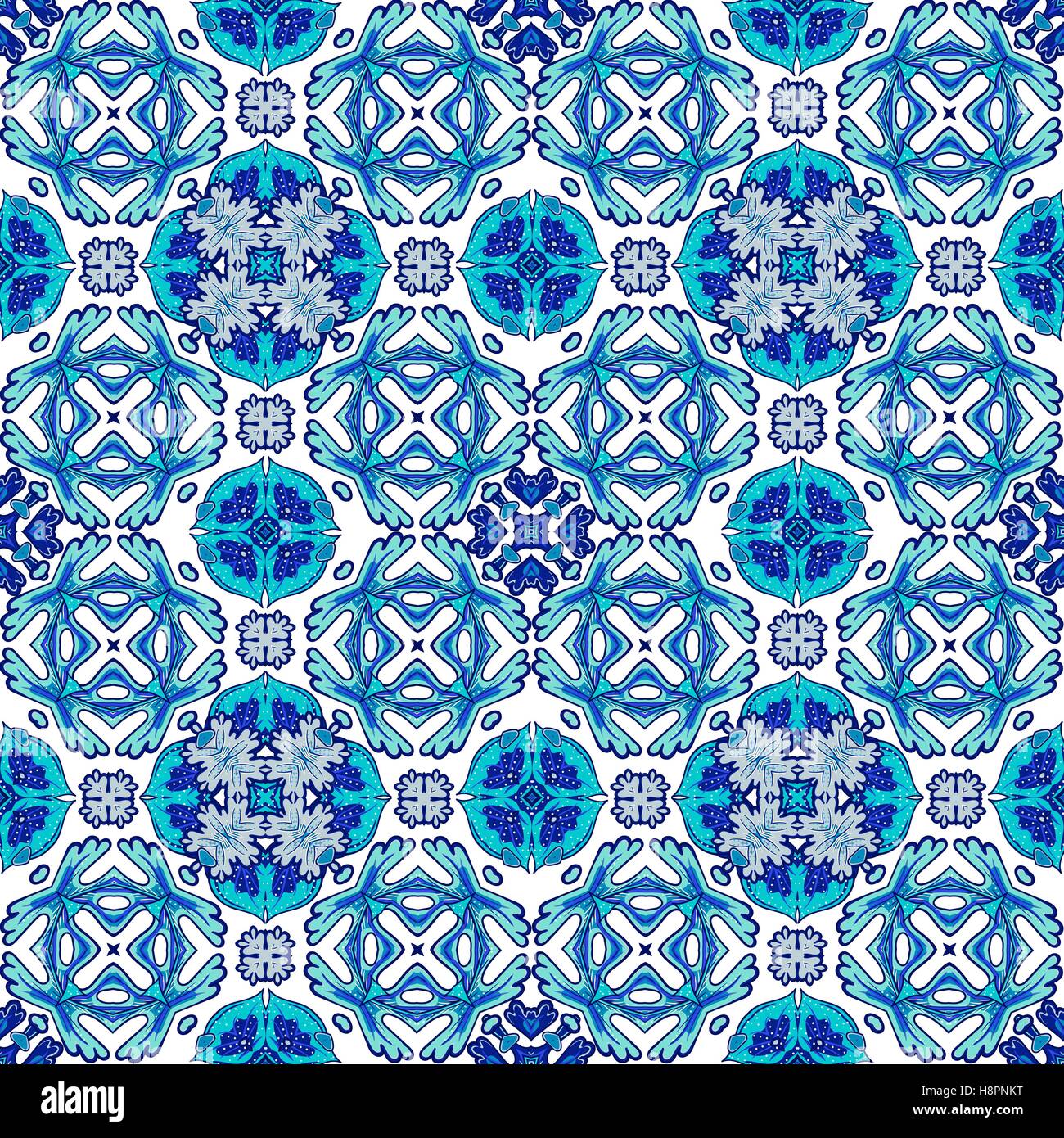 Beautiful seamless ornamental tile background. Vector illustration ...