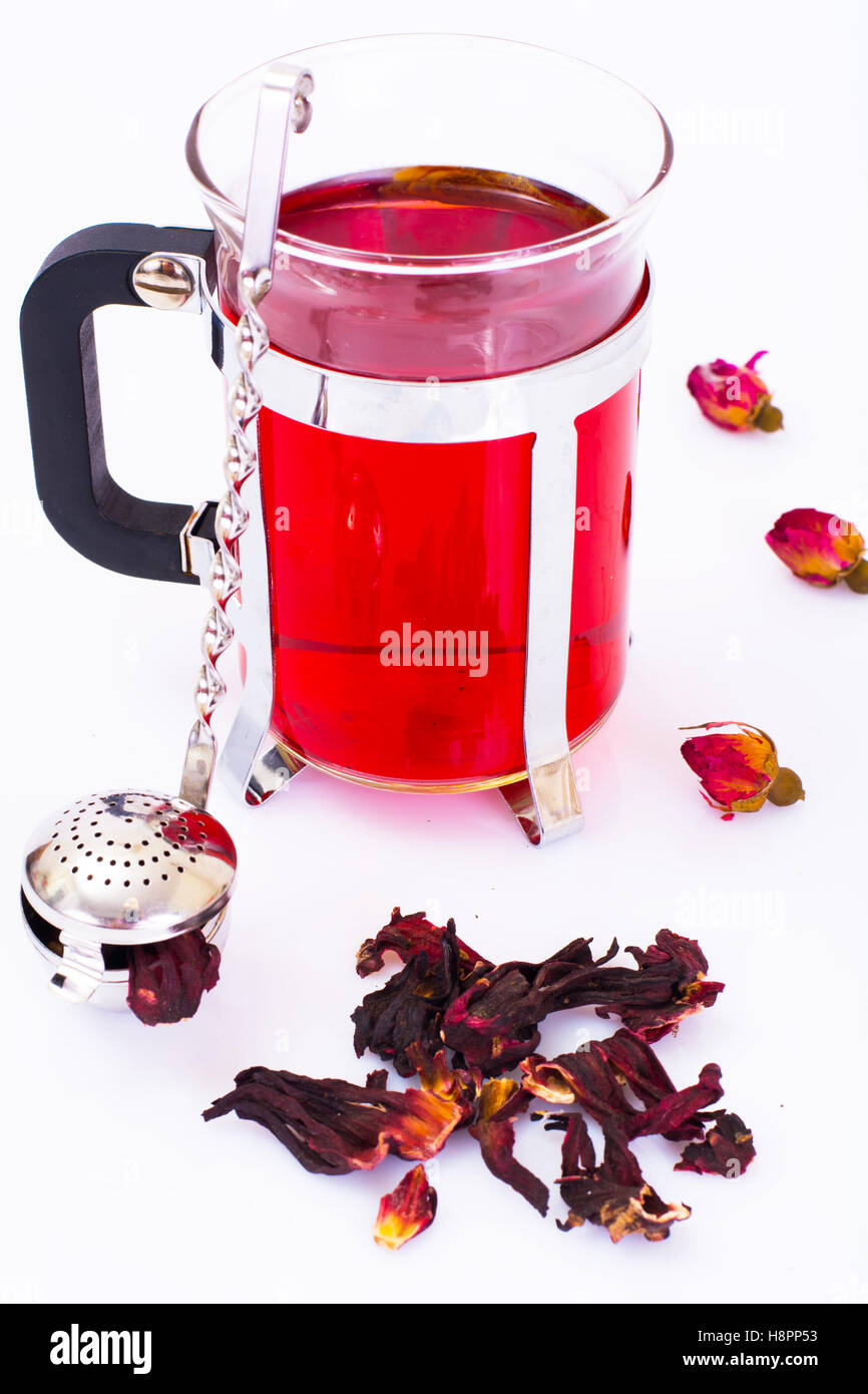 tea and a strainer for leaves Stock Photo Alamy