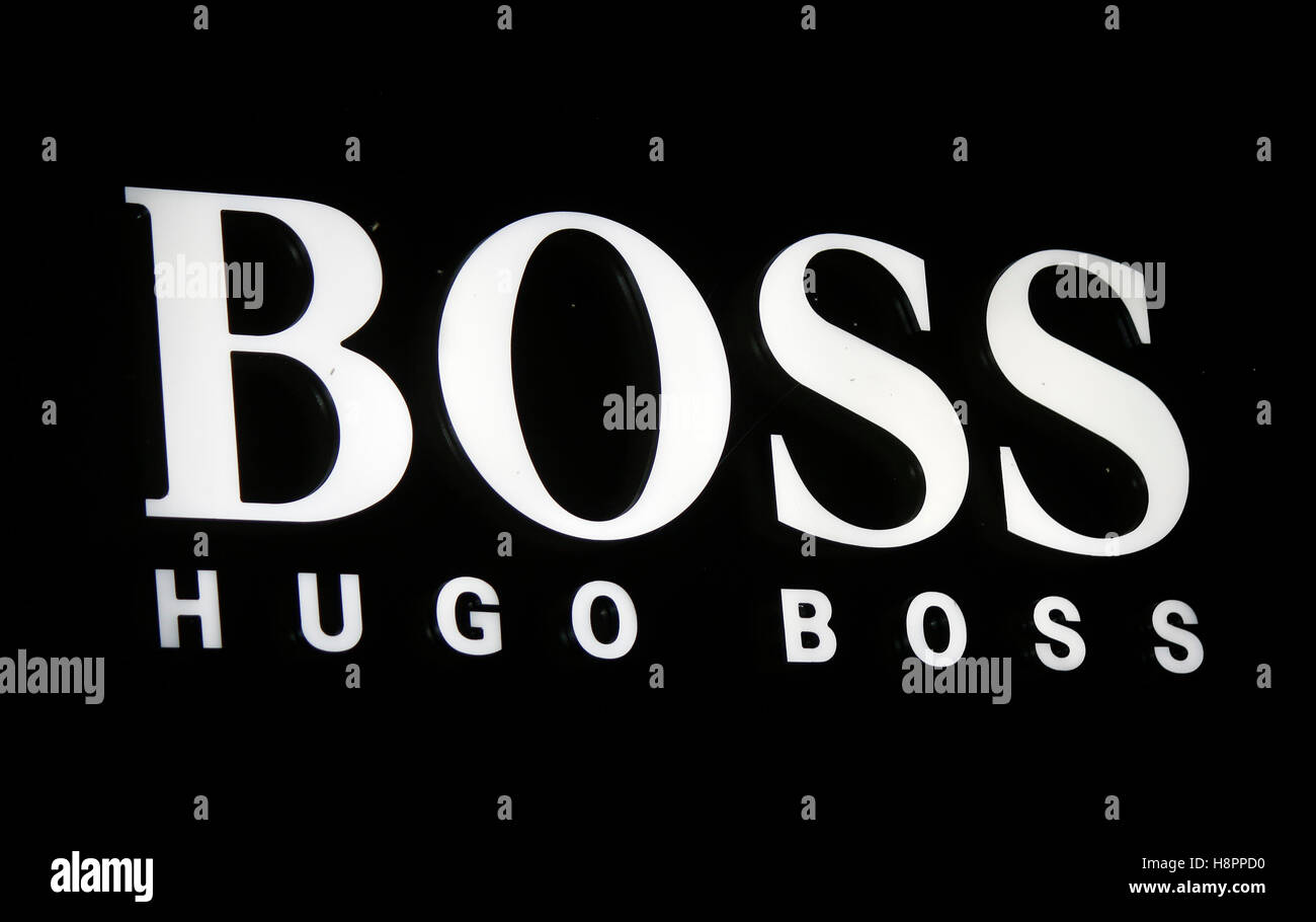 Boss hugo boss logo hi-res stock photography and images - Alamy