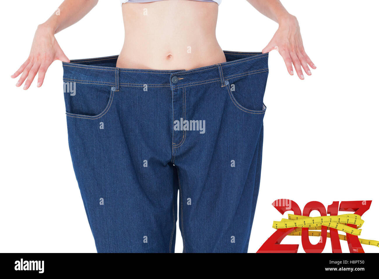 Young woman wearing white pants hi-res stock photography and images - Alamy