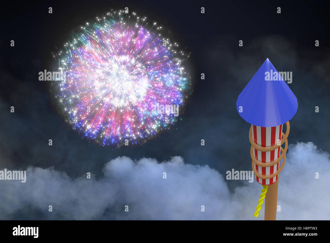 Firework rocket design hi-res stock photography and images - Alamy