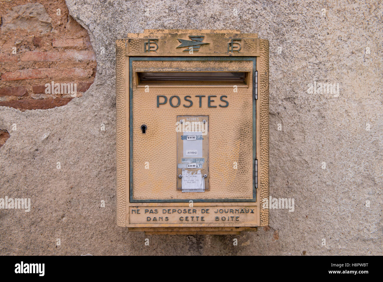 Letter box, in France Stock Photo Alamy