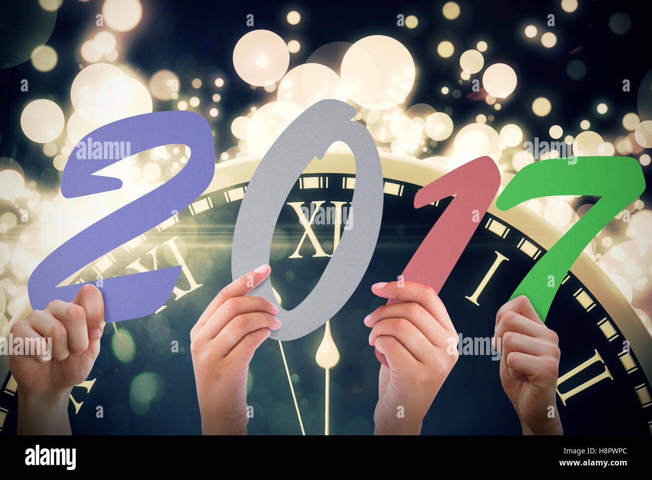 Composite image of 2017 message Stock Photo - Alamy