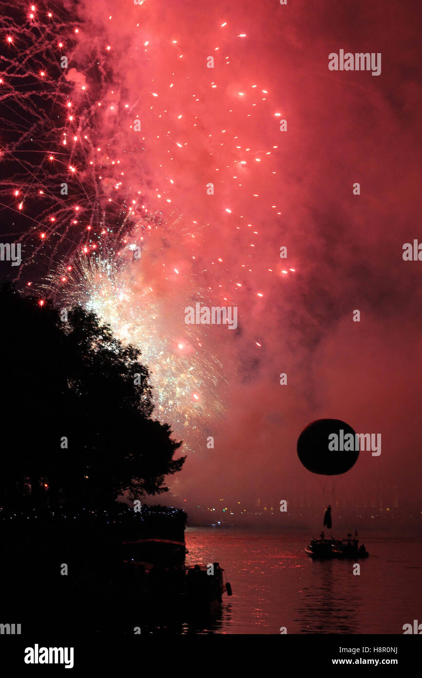 Fireworks in of St Petersburg, festival in Petersburg, white nights