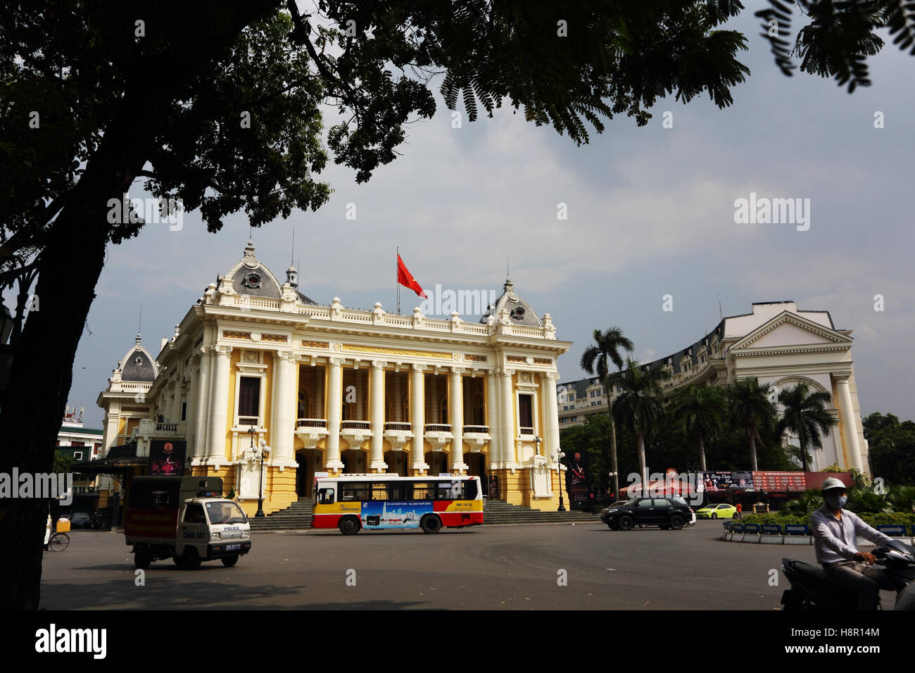 Nha Hat Lon Ha Noi is the opera house in central Hanoi, Vietnam. Stock Photo