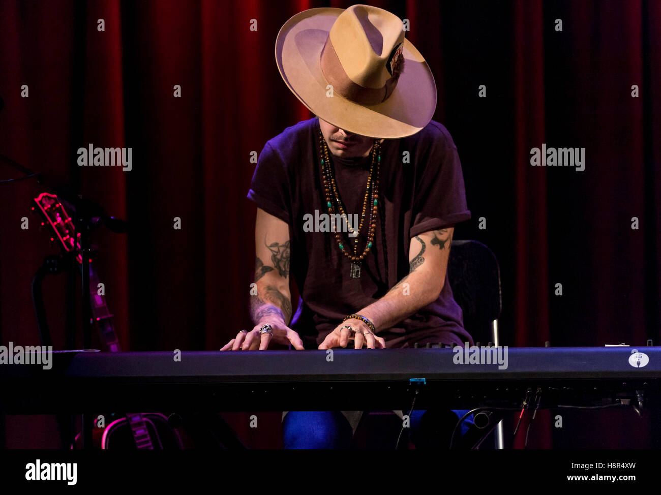 Nov.14, 2016 - Los Angeles, California, U.S. -  JESSE & JOY discuss their career and perform at the GRAMMY Museum at L.A. Live. In the 11 years since the Mexico City-born siblings started writing and recording together, they've released four albums and received five Latin GRAMMY Awards.  They've amassed a passionate following with more than 1.3 billion views on YouTube, 15.2 million likes on Racebook and five million Twitter followers.(Credit Image: © Brian Cahn via ZUMA Wire) Stock Photo