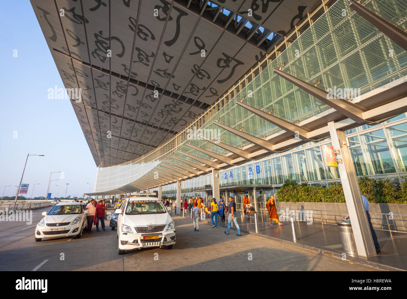 Netaji Subhas Chandra Bose International Airport, Kolkata (Calcutta), India  exterior by departures entrance Stock Photo - Alamy