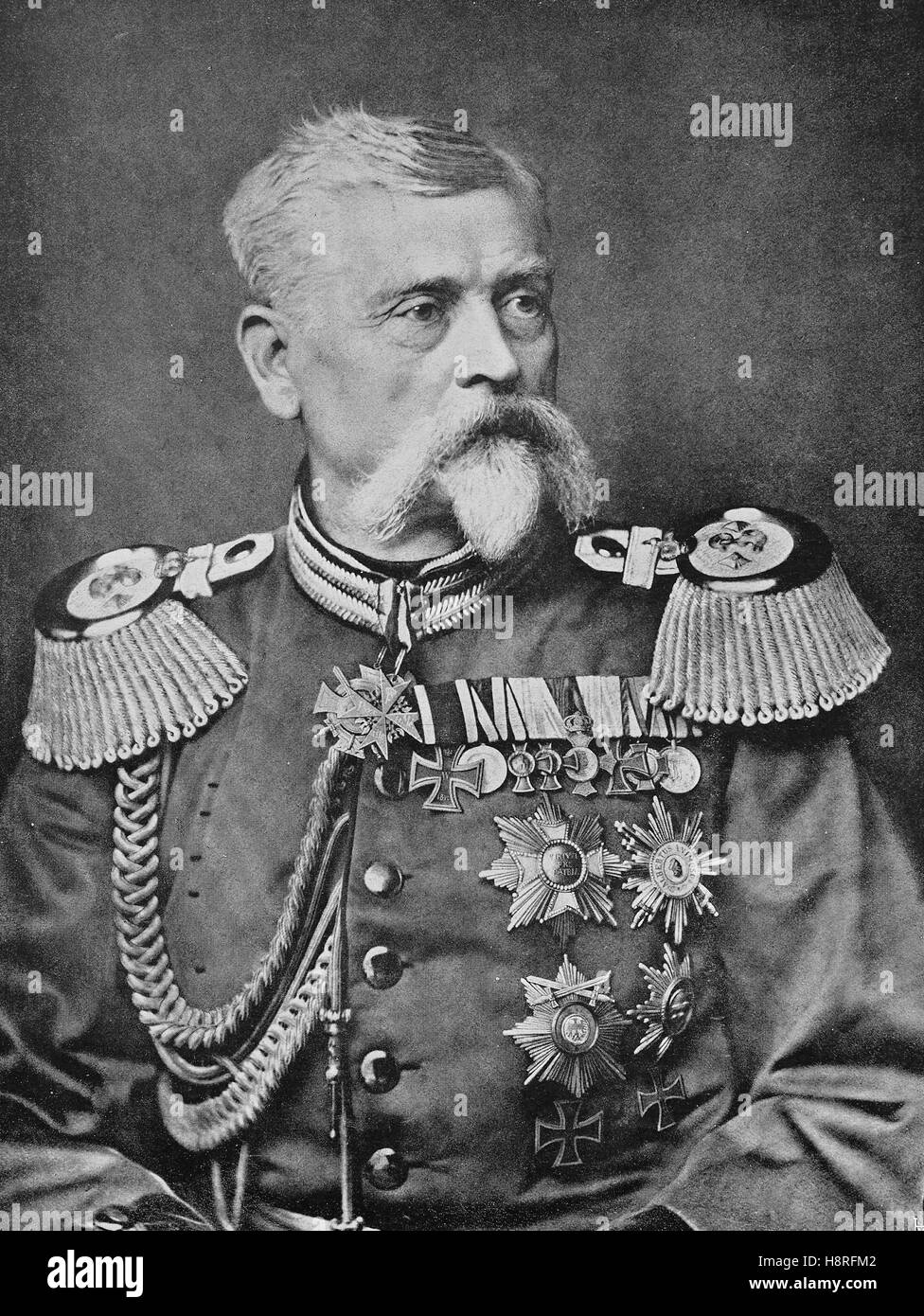 Ludwig Samson Heinrich Arthur Freiherr von und zu der Tann-Rathsamhausen was a Bavarian general Stock Photo