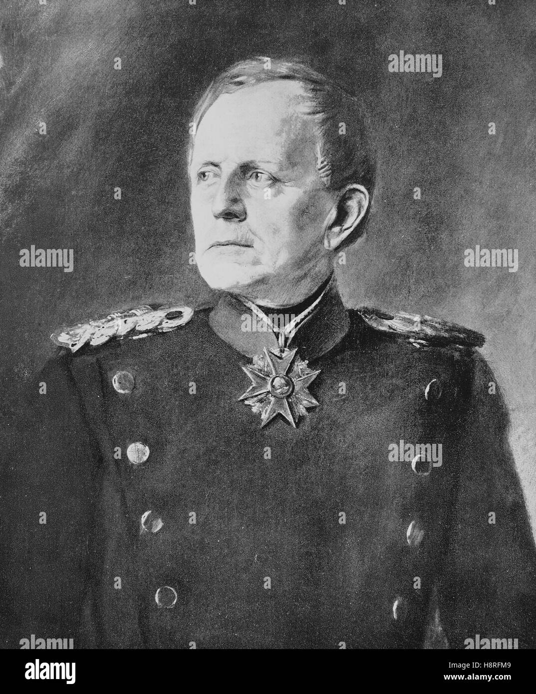 Helmuth Karl Bernhard Graf von Moltke was a German Field Marshal Stock Photo