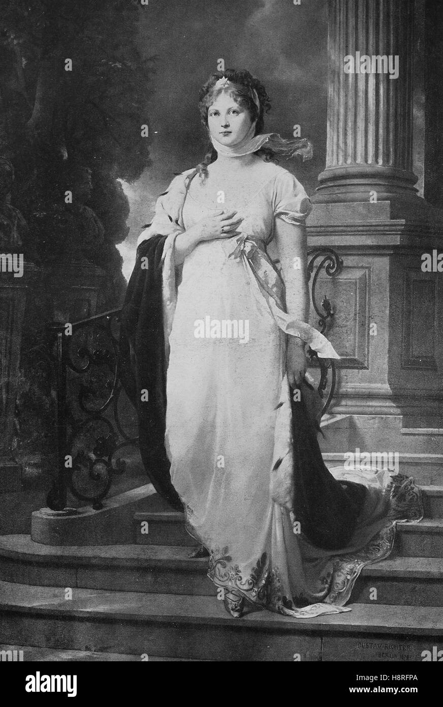 Duchess Louise of Mecklenburg-Strelitz, Luise Auguste Wilhelmine Amalie) was Queen consort of Prussia as the wife of King Frederick William III Stock Photo