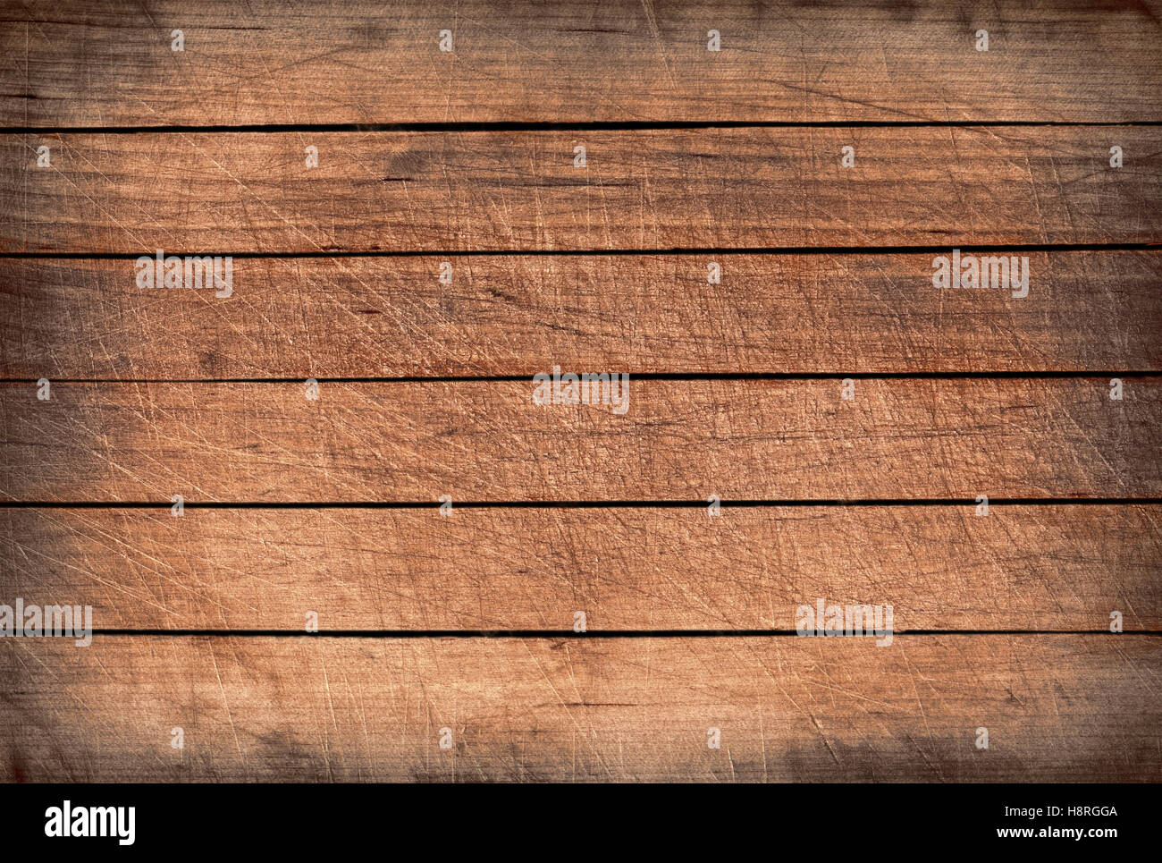 Brown grunge wooden planks, tabletop, floor surface, wall Stock Photo