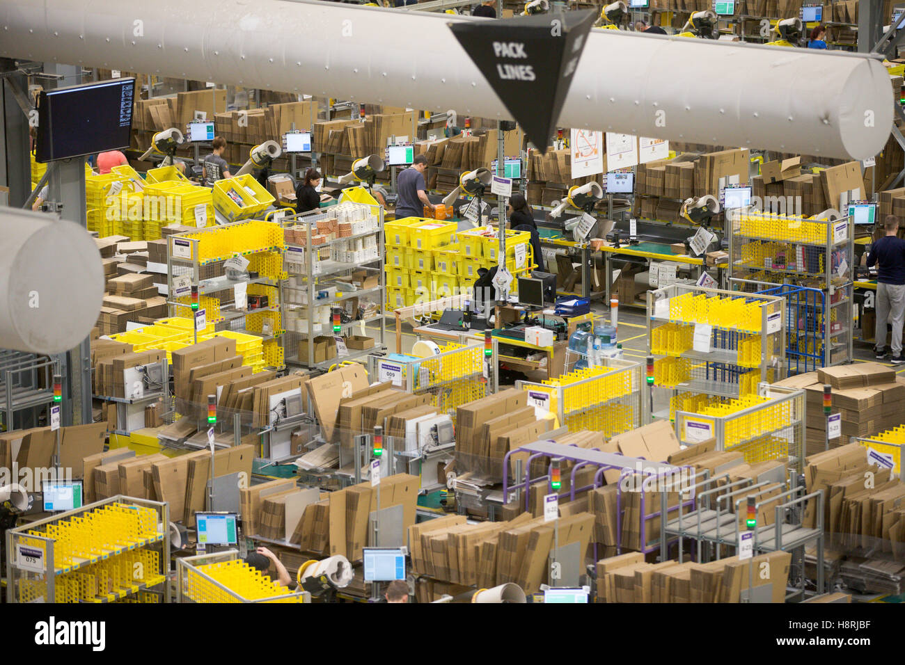 The Amazon fulfilment centre in Peterborough Cambridgeshire on Tuesday 15th November as they The Amazon fulfilment centre in Peterborough Cambridgeshire on Tuesday 15th November as they