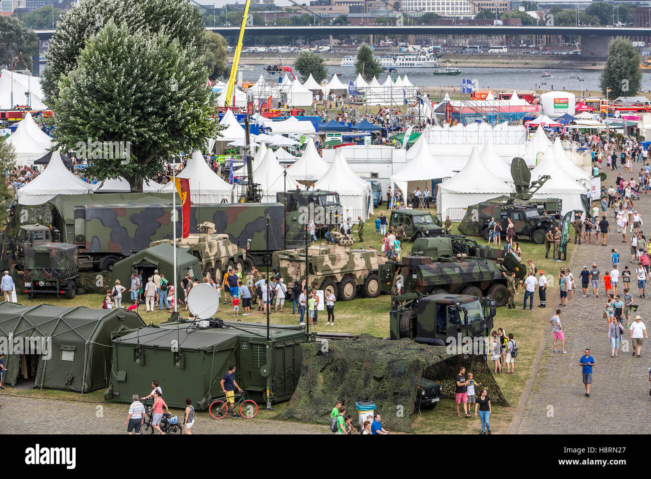 Public presentation of German Bundeswehr, German armed forces, in Düsseldorf, Germany Stock Photo