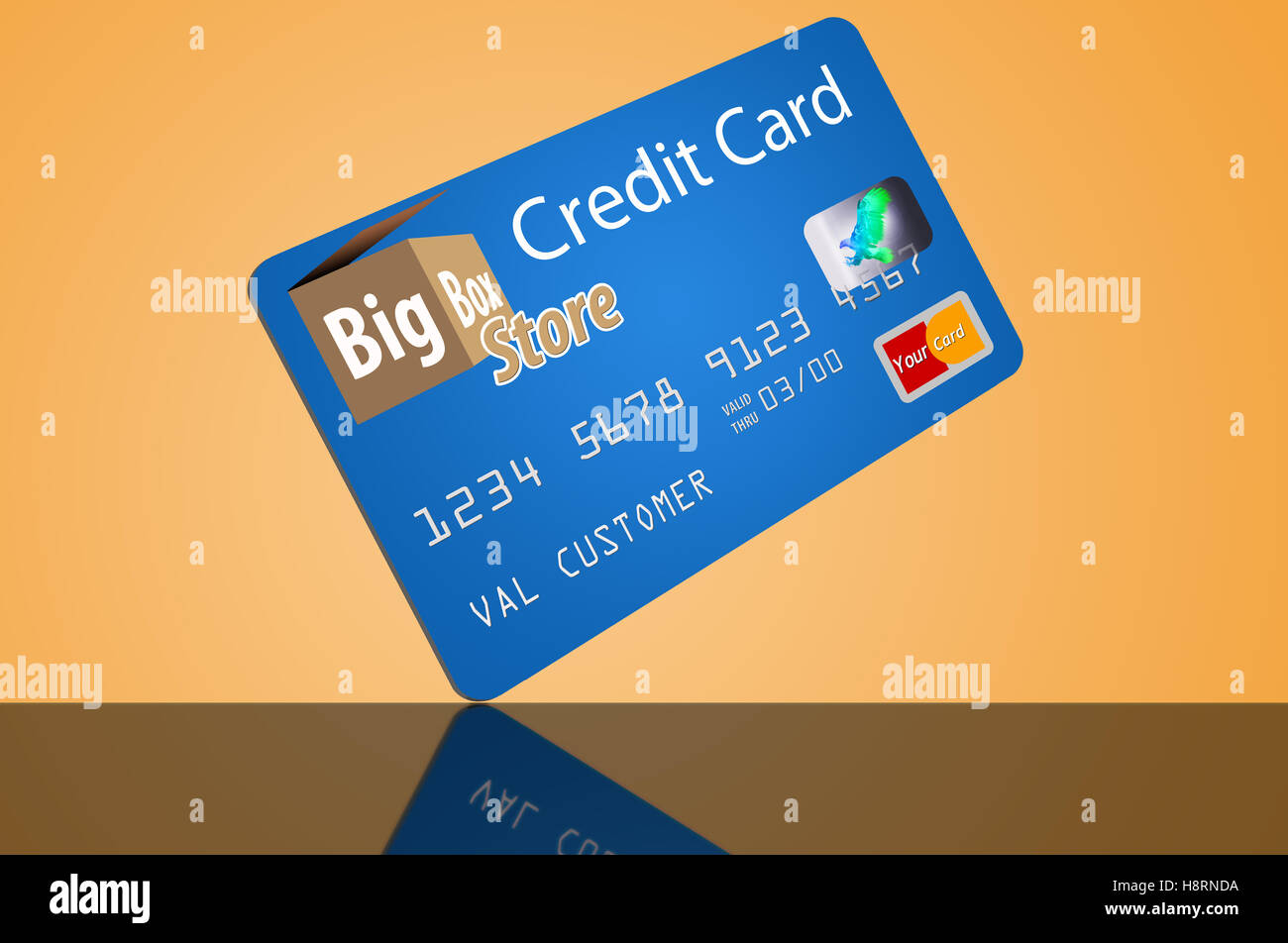 Credit card, retail card, big box store credit card Stock Photo Alamy