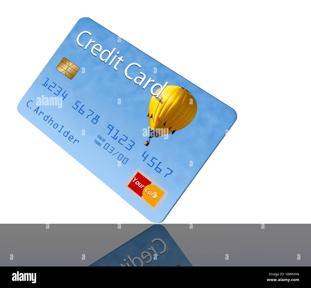Cdib Card Mock Example Here is generic, mock, credit card or debit card Stock Photo - Alamy