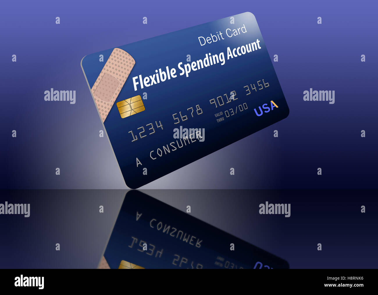 health insurance debit cards FSA, HSA Stock Photo Alamy