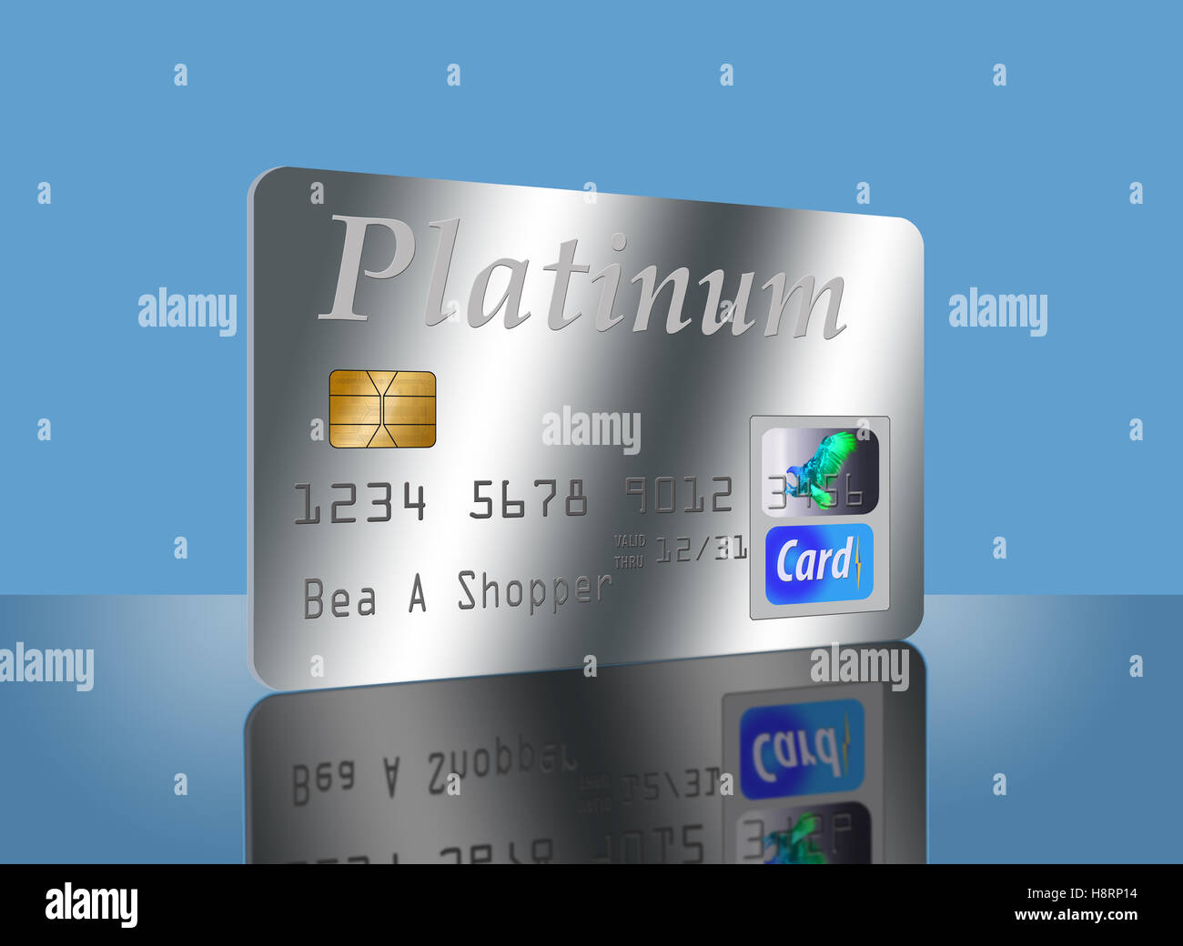 Platinum metal gold metal credit union credit card hi-res stock